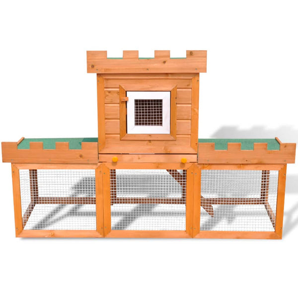 Small Animal Cages & Hutches Outdoor Large Rabbit Hutch House Pet Cage Single