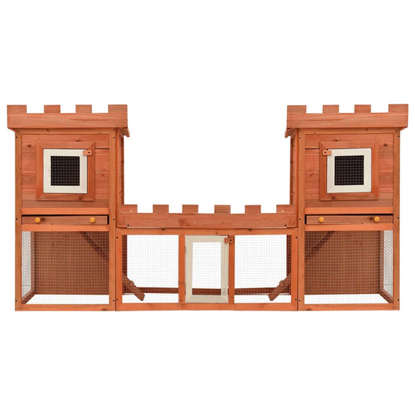 Small Animal Cages & Hutches Outdoor Large Rabbit Hutch House Pet Cage Double