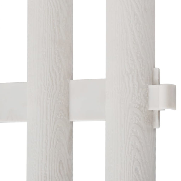 Fence Panels White Lawn Divider 17 Pcs / 10 M