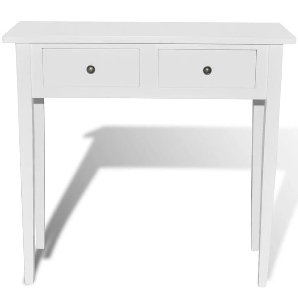 Hall Tables Dressing Console Table With Two Drawers White