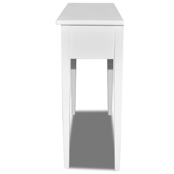 Hall Tables Dressing Console Table With Two Drawers White