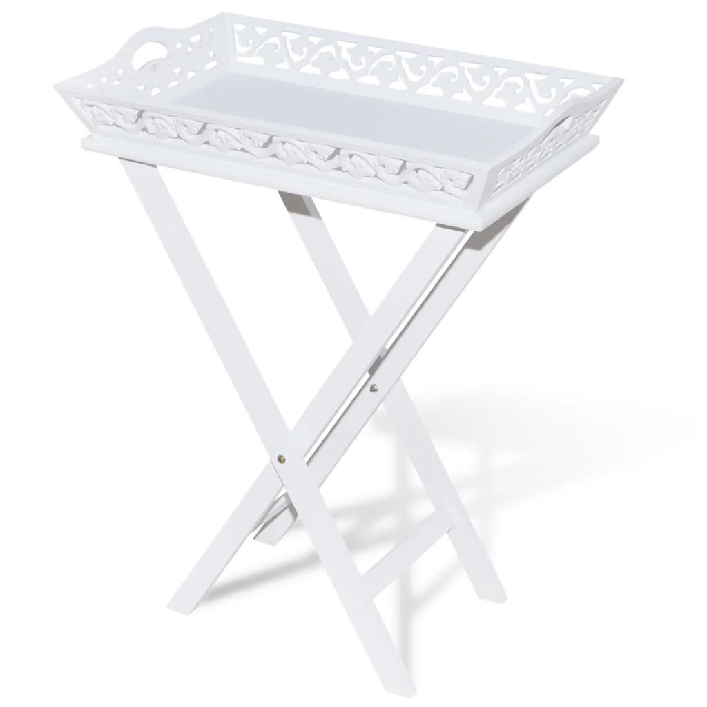 Side Tables Side Table With Tray White