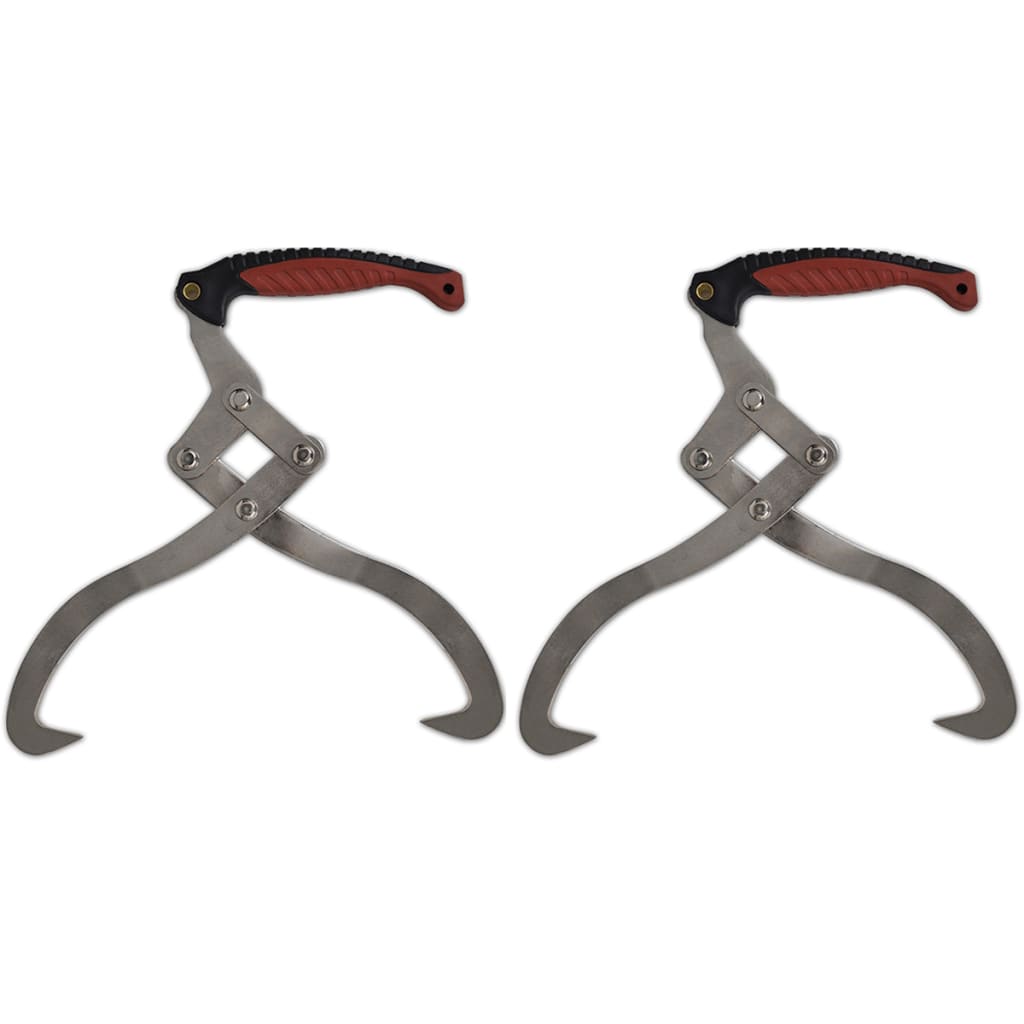 Fireplace & Stove Accessories 2 Pcs Log Tongs With Tpr Handle