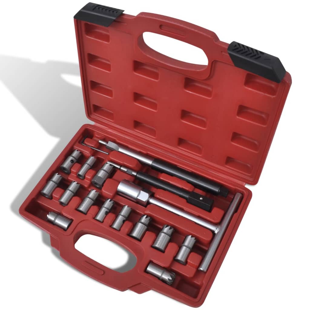 Other Diagnostic Service Tools 17 Pcs Diesel Injector Seat Cutter Set