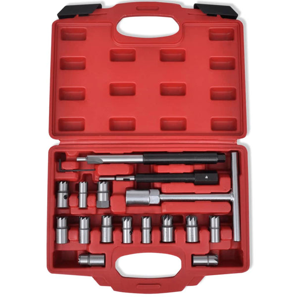 Other Diagnostic Service Tools 17 Pcs Diesel Injector Seat Cutter Set