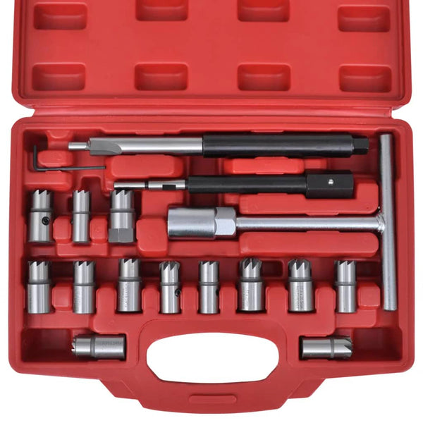 Other Diagnostic Service Tools 17 Pcs Diesel Injector Seat Cutter Set