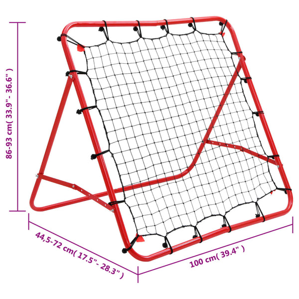 Training Aids Adjustable Football Kickback Rebounder 100 X Cm