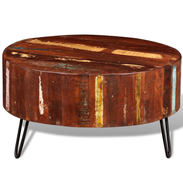 Coffee Tables Coffee Table Solid Reclaimed Wood Round