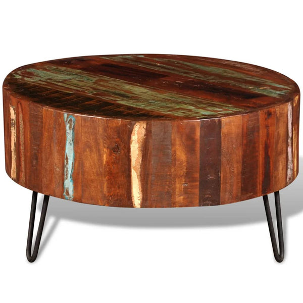 Coffee Tables Coffee Table Solid Reclaimed Wood Round