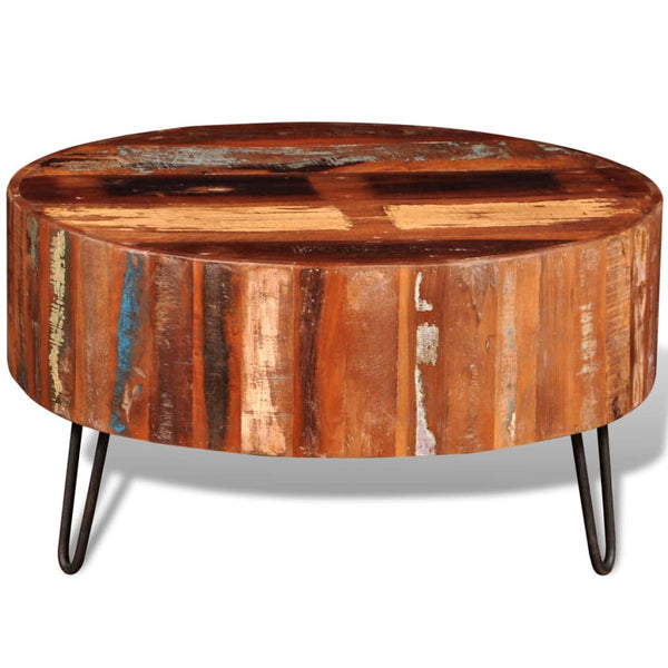 Coffee Tables Coffee Table Solid Reclaimed Wood Round