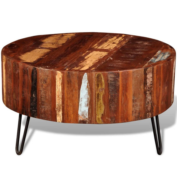 Coffee Tables Coffee Table Solid Reclaimed Wood Round