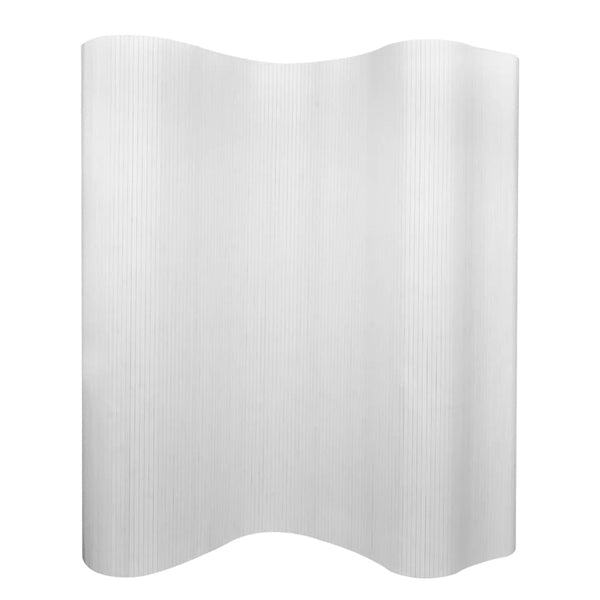 Screens & Room Dividers Room Divider Bamboo White 250X165 Cm