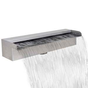 Rectangular Waterfall Pool Fountain Stainless Steel 45 Cm