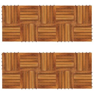 Floor & Wall Tiles Decking Tiles Vertical Pattern 30 X Cm Acacia Set Of 20