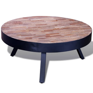 Coffee Tables Coffee Table Round Reclaimed Teak Wood