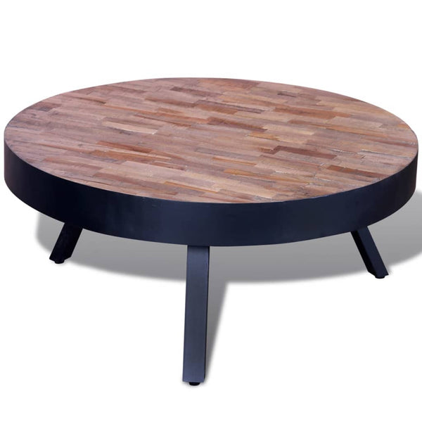 Coffee Tables Coffee Table Round Reclaimed Teak Wood