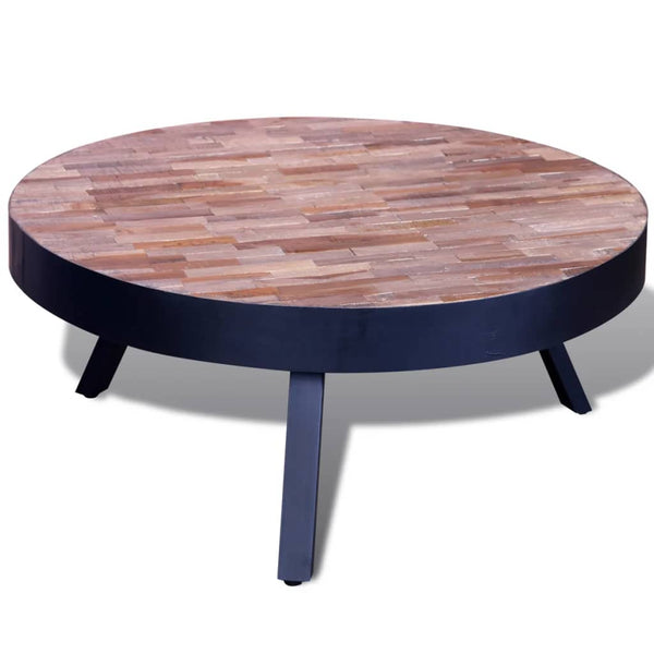 Coffee Tables Coffee Table Round Reclaimed Teak Wood