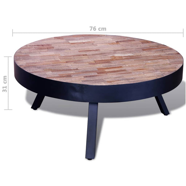 Coffee Tables Coffee Table Round Reclaimed Teak Wood