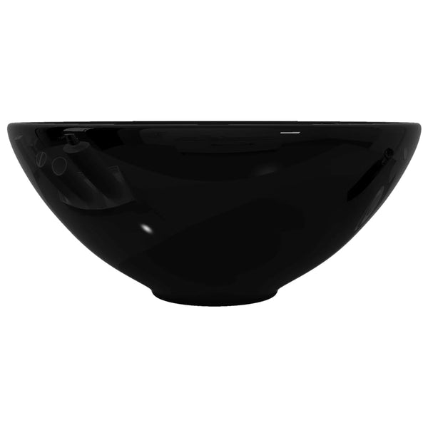 Bathroom Sinks Ceramic Bathroom Sink Basin Black Round