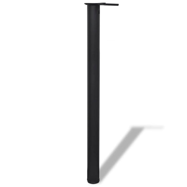 Dining Table Legs 4 Height Adjustable Table Legs Black 870 Mm