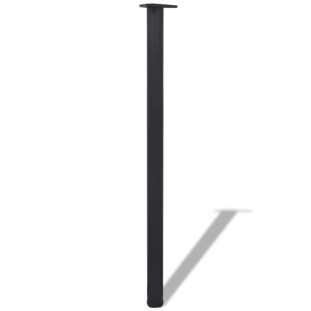 Tables Adjustable Table Legs 4 Pcs Black 1100 Mm