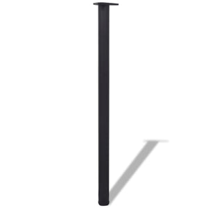 Tables Adjustable Table Legs 4 Pcs Black 1100 Mm