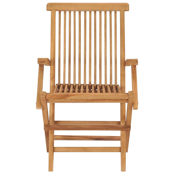 Patio Chairs Folding Garden Chairs 2 Pcs Solid Teak Wood