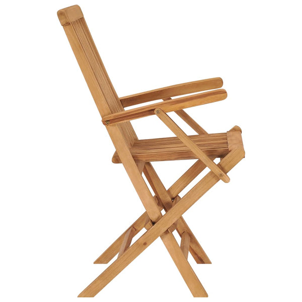 Patio Chairs Folding Garden Chairs 2 Pcs Solid Teak Wood