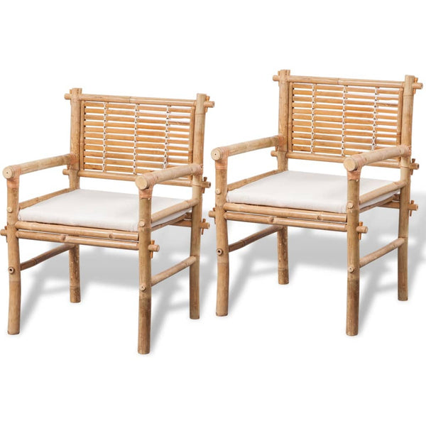 Patio Furniture Sets 3 Piece Bistro Set With Cushions Bamboo