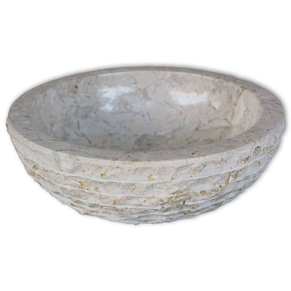 Bathroom Sinks Basin Marble 40 Cm Cream