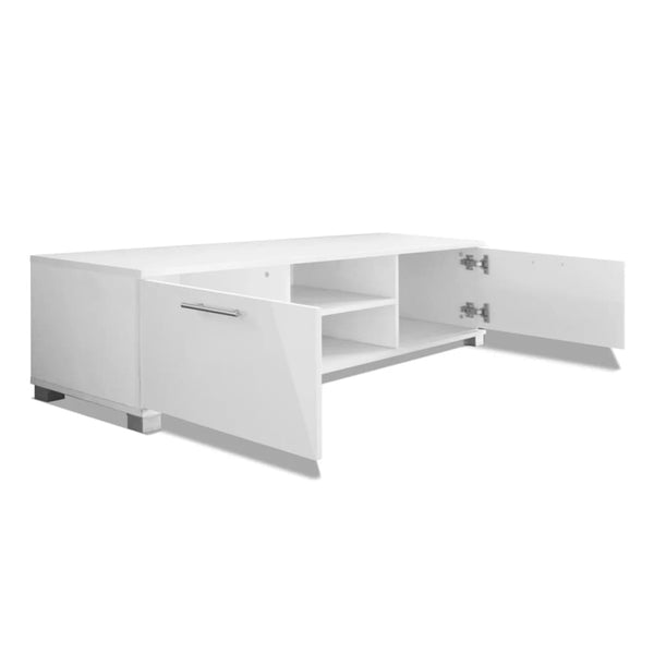 TV Stands & Entertainment Units Tv Cabinet High Gloss White 120X40.3X34.7 Cm