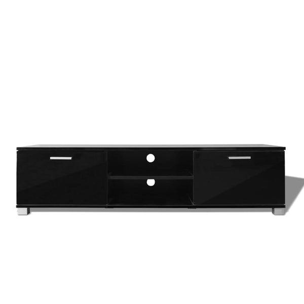 TV Stands & Entertainment Units Tv Cabinet High Gloss Black 140X40.3X34.7 Cm