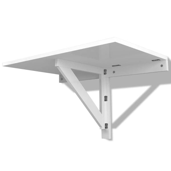 Tables Folding Wall Table White 100X60 Cm