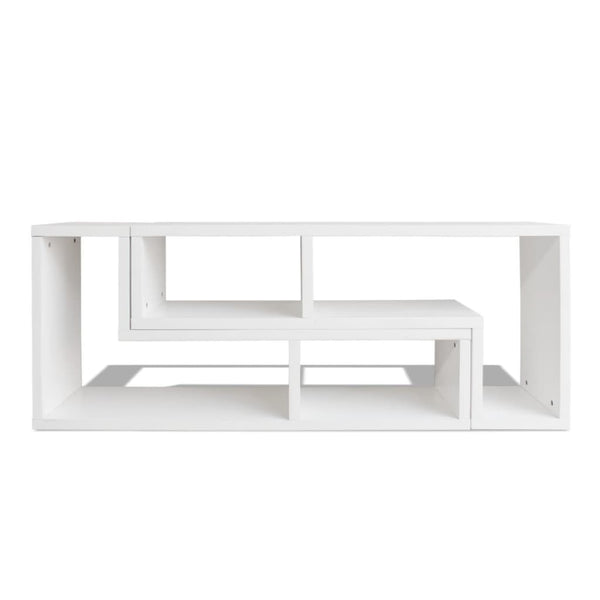 TV Stands & Entertainment Units Tv Cabinet Double L Shaped White