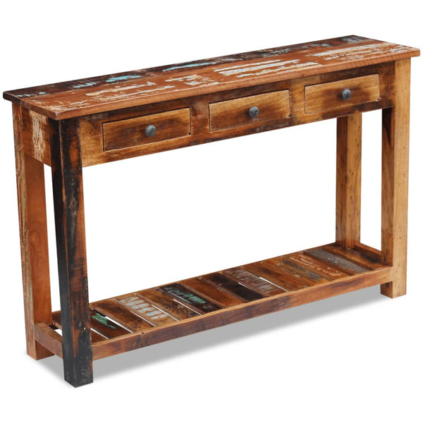 Hall Tables Console Table Solid Reclaimed Wood 120X30x76 Cm