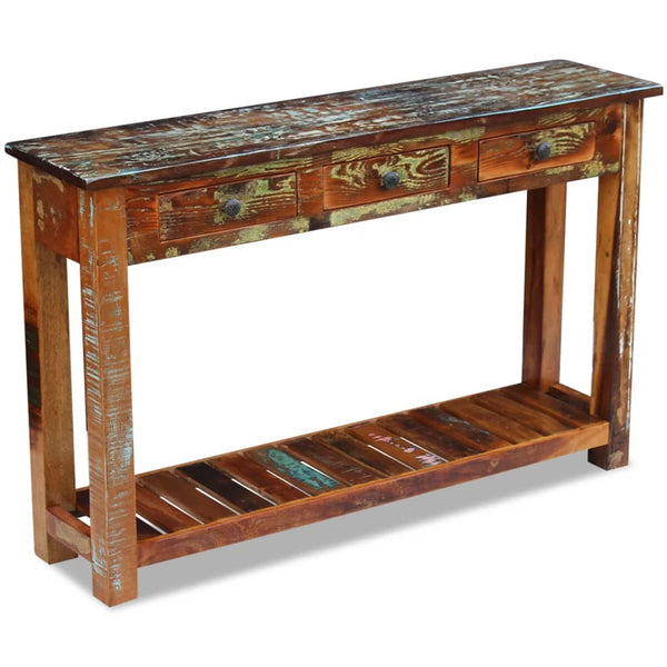 Hall Tables Console Table Solid Reclaimed Wood 120X30x76 Cm