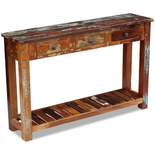 Hall Tables Console Table Solid Reclaimed Wood 120X30x76 Cm