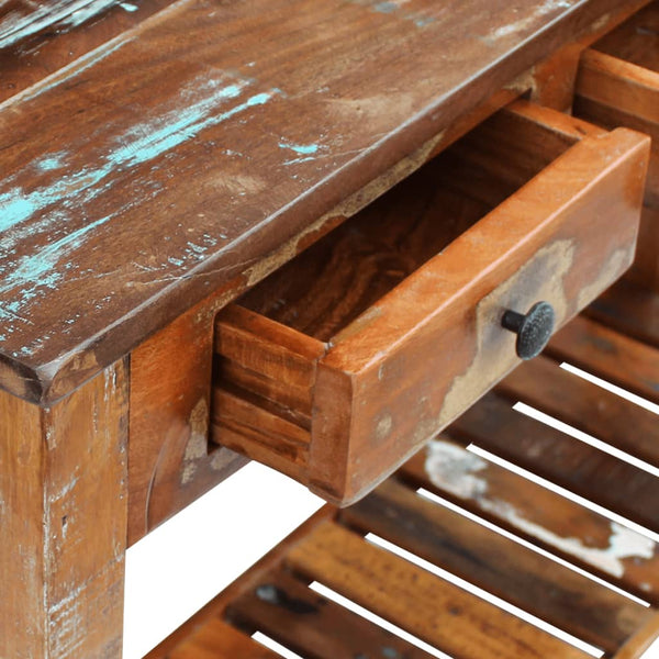 Hall Tables Console Table Solid Reclaimed Wood 120X30x76 Cm