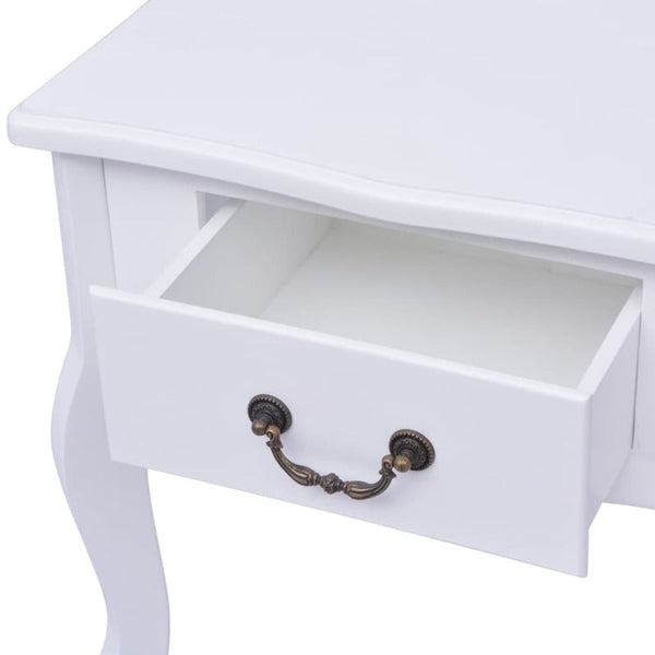 Bedside Tables Bedside Cabinets 2 Pcs Mdf White