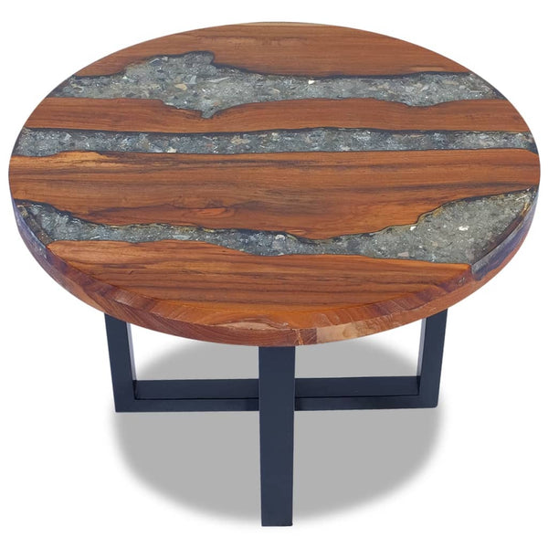 Coffee Tables Coffee Table Teak Resin 60 Cm