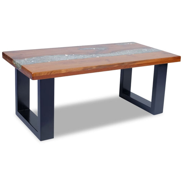 Coffee Tables Coffee Table Teak Resin 100X50 Cm