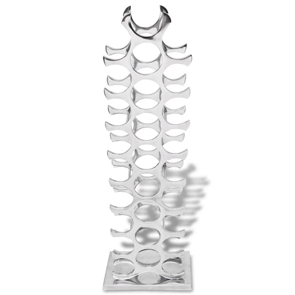 Racks Wine Rack Aluminium Silver 27 Bottles