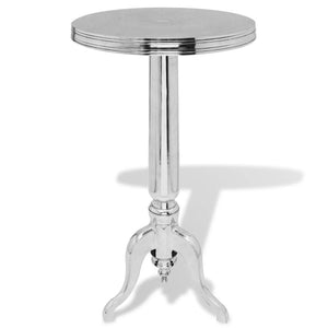 Side Tables Side Table Round Aluminium Silver