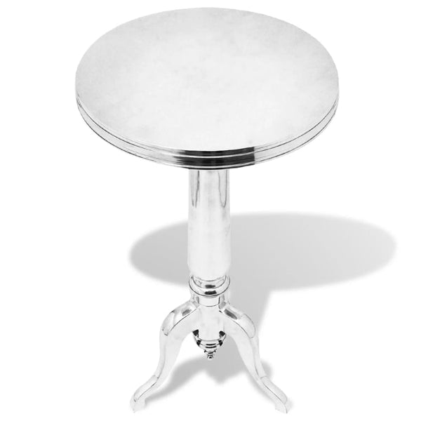 Side Tables Side Table Round Aluminium Silver