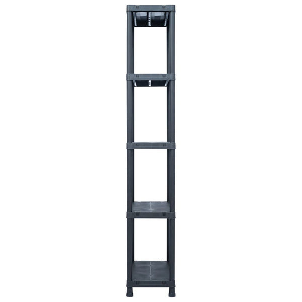 Fence Panels Storage Shelf Rack Black 125 Kg Plastic