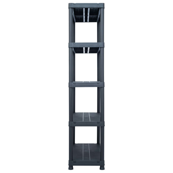 Fence Panels Storage Shelf Rack Black 125 Kg Plastic