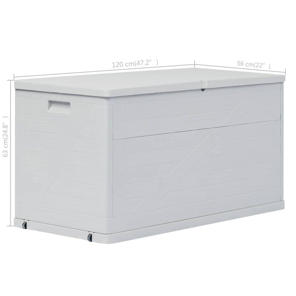 Storage Deck Boxes Garden Storage Box 420 L Light Grey