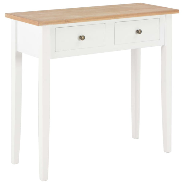 Tables Dressing Console Table White 79X30x74 Cm Wood