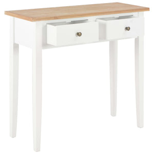 Tables Dressing Console Table White 79X30x74 Cm Wood