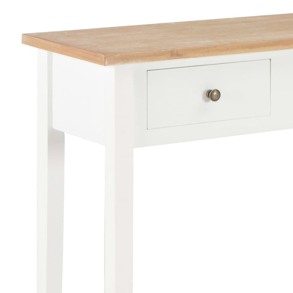 Tables Dressing Console Table White 79X30x74 Cm Wood